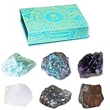 Sternzeichen Heilsteine Set – 6 Edelsteine pro Sternzeichen für Heilung, Meditation & Energieausgleich – Elegante Geschenkbox – Premium-Qualität & Nachhaltig Produziert (Fische)