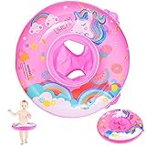 Schwimmring Baby, SWPEED Baby Schwimmring ab Verstellbare Aufblasbare Baby Schwimmhilfen, Helfen Baby Lernen Schwimmen und zu Treten für Kinder im Alter von 3 bis 72 Monate (Rosa 50cm)