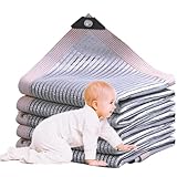 Schattentuch 65% Aluminet-Schattentuch, reflektierendes Aluminium-Schattennetz, Sonnenschutzabdeckung mit Ösen, Schutznetz, Sichtschutznetz for Balkon, Autos, Hunde, Außenbereich, Wohnmobil, Terrasse