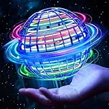 Airabc Fliegender Ball,Magic Flying Orb Ball,Hand Controlled Hover Ball Schwebender Ball mit LED Licht Flying Spinner Mini Drohne Für Kinder Geschenke Für Jungen Mädchen Indoor Outdoor