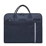 JXXUIRUIEEN Herren-Dokumententasche, Business-Aktentasche für den Transport von Papierdateien(Blau)