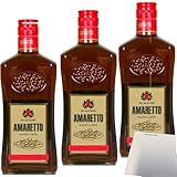 usy Bundle für Amaretto Di Alfino 21,5% Vol. 3er Pack (3x0,7L Flasche) + usy Block