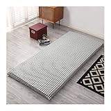 Futon-Schonbezug mit geometrischem Muster, abnehmbarer Matratzen-Schonbezug mit Reißverschluss, rutschfester, waschbarer Bezug für japanische Boden-Futon- und Camping-Isomatte, 90 x 190 cm