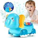 Hahaland Baby Spielzeug 6 12 Monate - Musik Spielzeug mit Licht und Projektor Baby Krabbeln Kleinkind Spielzeug 6 Monate Babyspielzeug 12-18 Monate Neugeborenes Spielzeug für 1 Jahr Jungen Mädchen