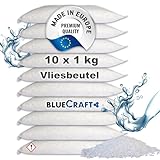 Bluecraft - 10x 1 kg Luft-Entfeuchter Granulat im Vliesbeutel Nachfüllpack Raumentfeuchter ohne Strom Feuchtigkeitskiller (10x 1kg)