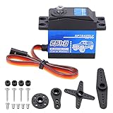 Grcfumo 25 kg Servo, Torque Digital Metal Gear Servo, RC Digital Servo für 1/8 1/10 RC Car Ersatzzubehör