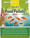 Tetra Pond Pellets Mini – Hauptfutter für kleine Teichfische, schwimmfähige Futter Pellets für die tägliche Fütterung, 4 L Beutel
