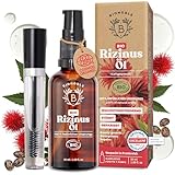 Bionoble Rizinusöl Bio 50ml - 100% Rein, Natürlich, Kaltgepresst - Wimpern, Augenbrauen, Haare, Nägel - Vegan, Cruelty Free - Castor Oil - Glasflasche + Pipette + Pumpe + Mascara Kit