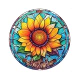 Celuicion Fensteraufkleber aus Glas – Blumenklemmen, Antikollisionsschutz, elektrostatisch, Anti-Kollision, Spring Theme Window Clings für Möbel
