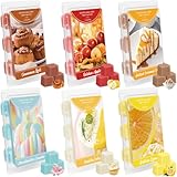 LA BELLEFÉE Duftwachs Wax Melts für Duftlampe, Sojawachs Duftwachswürfel für Raumdüfte, Duftwachs Raumduft, für Kerzen Wärmer, Goldener Apfel, Zimtschnecke Düfte Geschenk Set für Halloween, Weihnachte