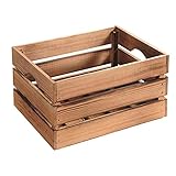 Kesper Aufbewahrungsbox Kiefernholz geflammt 40 x 30 x 15 cm, 69504