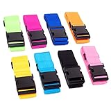 Koffergurt 8-Stück,Kofferband Gurt,Gepäckgurt Einstellbare Kofferband Kofferanhänger Koffer Kofferband Gepäckband Sicher Reisen Verschließen der Koffers auf Reisen