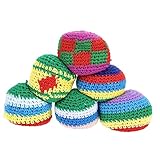 Gogogmee 6 Stück Teiliges Wurfspielzeug aus Kleine Sandsäcke für Toss Games und Outdoor Aktivitäten Zufälligen Farben Erhältlich Langlebig und Vielseitig Einsetzbar Zufällige Farbe