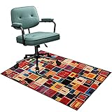 Stuhlmatten für Harte Böden,. Stuhlmatte for Teppichböden, Polyesterfaser, Gummiunterseite, Mehrfarbig, mehrere Größen(A,120 x 140 cm)