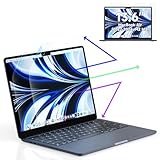 2 Stück Blaulichtfilter Displayschutzfolie für MacBook Air 13.6 Zoll(2022-2024, M2, M3), Blendschutzfolie Augenschutz Schutzfolie, Hochauflösender Screen Laptop Bildschirm für Mac Air 13'(A2681 A3113)