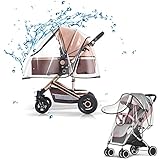 Universal Regenschutz, Regenschutz kinderwagen Universal Buggy Regenschutz wiederverwendbar Regenverdeck Regenhülle für Kinderwagen Kinderwagen Regenhülle mit Reißverschluss Für Kinderauto Transpar