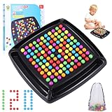 Mastermind Spiel, 120 Stück Intellektuelles Schachbrett Doppelduell, kugelspiel, Regenbogenball Schachbrett Strategiespiele, Mastermind, Logik Spiele, Gesellschaftsspiele für Kinder Und Erwachsene