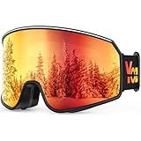 YOZISS Unisex Skibrille für Herren und Damen Jungen,OTG Snowboardbrille UV400 Schutz Skibrille für Brillenträger,Anti Beschlag Schneebrille für Skifahren Snowboarden
