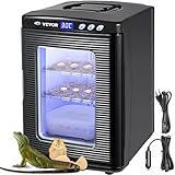 VEVOR Brutapparat 25L Reptilien-Ei-Inkubator 5-42℃ Brutmaschine LED-Display Inkubatoren Brutautomat Labor Kühlung Heizung 220V für Bruteier Schwarz Brutschrank