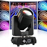 Wasd3Pods 350 W Dj-Scheinwerfer, Tragbarer Musterscheinwerfer,LCD-flüssigkristallanzeige, Buntes Prisma,Intelligente Sprachsteuerung Mit Eigenantrieb,17 Arten Von Grafiken /16 Kanäle DMX 512,C