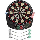 Best Sporting Dartscheibe elektronisch Coventry I Dartscheibe elektronisch mit LED-Anzeigen I E-Dartscheibe mit 12 Dartpfeilen & Ersatzspitzen I hochwertiger Dartautomat für 16 Spieler