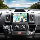 新线束 Android 13 CAMECHO Autoradio für FIAT Ducato/Peugeot Boxer/Citroen Jumper mit Navi Carplay Android Auto,9-Zoll Bildschirm Doppel Din Autoradio mit Bluetooth5.0 RDS 32EQ DSP Mirror Link