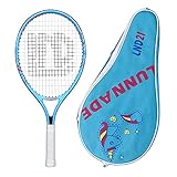 LUNNADE Einhorn Tennisschläger für Kinder Junior, 19/21/23/25 Zoll Jugend Tennisschläger mit Hülle, geeignet für Anfänger Jungen und Mädchen Alter 3-12