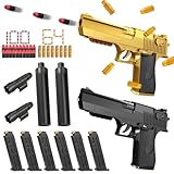 2 Stück Pistole Kinder,Pistole Airsoft,164 Stück Schaumstoff Munition,Pistole mit Schaumstoff Munition,Spielzeug Waffen,Spielzeug Pistole mit Munition,Spielzeug Pistole Kinder