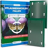 Pflaumenwickler Pheromonfalle [2 Stück] für Früchte ohne Obstmaden, Effektive Pflaumenmadenfalle - Pheromonfalle Pflaumenwickler wetterfest & unauffällig für Pflaumenbäume & Obstgärten