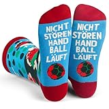 Lavley Nicht Stören Handball Läuft Socken Lustiges Geschenk für Männer und Frauen