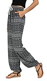 Urban GoCo Damen Haremshose Boho Hippie Hose (L, #1)