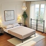 FetiNes Klappbett 140x200 cm Doppelbett Metallbett Gästebett faltbares Reisebett mit 4 Laufrollen Faltbett klappbar, Platz spart