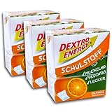 3 er Pack Dextro Energy Schulstoff Orange 3 x 50g Traubenzucker
