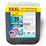 Very Activ Gel, Universal-Waschmittel (333 Waschladungen), Flüssigwaschmittel, vereint tiefenreine Sauberkeit, konzentrierte Reinheitsformel, Frische & Hygiene, 20°C - 95°C