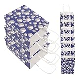NUOLUX 10 Stück Tennis-muster-geschenkverpackungsbeutel, Tennis-party-goodies-taschen, Handheld-papierverpackungsbeutel