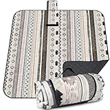 PQETBV Picknickmatten 200 cm x 200 cm, Wasserdicht Stranddecke, Picknickdecke Isoliert, für Outdoor, Camping, Strand, Park, Festival Picknick