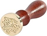 Retro Wachssiegel Stempel / Happy Birthday Farbe Holz Siegel / DIY Hochzeit Einladung Siegelwachs Dekorative / ausgefallene Grüße für Geschenkverpackung Einladung Buchstabe (C)