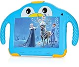 okulaku Kinder Tablet 7 Zoll Android Tablet für Kinder Kleinkind 32GB Dual Kamera Bluetooth Augenschutz Kindertablet ab 3 mit Kindgerechte Hülle Kids Tablet YouTube (Blau)