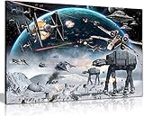Star Wars Canvas Art Print Framed Picture Large 20x30 Inches A1 by Panther Print