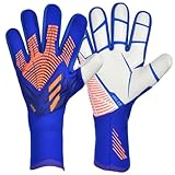 flintronic Torwarthandschuhe Kinder und Jugendliche, Fußball Torwarthandschuhe, Trainingshandschuhe, Fußballhandschuhe, Rutschfestem Material, Doppeltem Schutz, Größe 7