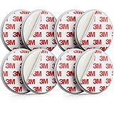 deleyCON 4X Magnetbefestigung für Rauchmelder Magnethalter Feuermelder Selbstklebende Magnethalterung Klebefläche 65mm Durchmesser