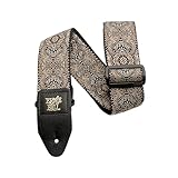 Ernie Ball Gold & Black Paisley Jacquard Gitarrengurt