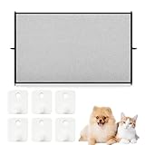 Türgitter Hunde, 1 Stück Treppenschutzgitter Ohne Bohren, Türschutzgitter Ohne Bohren 110 X 72 cm, Kindergitter Und Hundegitter Wohnung