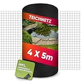 LAINFELD Teichnetz feinmaschig | 4 x 5 Meter | Witterungs- & UV-beständig | feinmaschig Vogelnetz Hühnernetz Balkonnetz gegen Tauben und Reiher