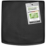 WALSER XTR Kofferraumwanne für VW Golf 7 Variant 04/2013-2021, 100% passgenaue Antirutschmatte Auto, Gummimatte Auto, Kofferraum Schutzmatte, Anti Rutsch Matte Gummi, Auto Gummimatten