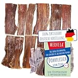 MERVELA® Natürliches Pferde-Dörrfleisch für Hunde | Hypoallergen | 100% Pferd | schonend luftgetrocknet | getreidefrei | Premium-Kausnack aus Deutschland | 500 g