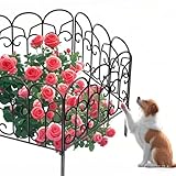Amagabeli Garden Home Dekorative Beetzaun Metall Gartenzaun Metall 46x230cm 5 Stück Zaun Metall Teichzaun mit Zaunelementen Gartenzäune Bei Dekorative Freigehege Teich Zaun Garten Faltdraht Zäune
