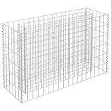 Helloshop26 Hochbeet Pflanzen Blumen Garten Gabionen Stahl verzinkt 90x30x60cm 02_0001314