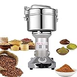 Getreidemühle Elektrisch 750g Elektrische Mühle Edelstahl Graingrinder & Kommerzieller Motor Mahlstein Mühle Getreide mit 2000W 25000 U/min für Nüsse/Getreide mit Überl