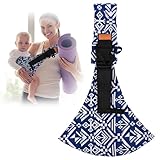 TNOMSNO Babytrage für Neugeborene ab Geburt, Babytrage Seitlich Kleinkind Mesh Atmungsaktiv Kleinkind Trage Einstellbar Ergonomisch Seitliche Trage Geeignet, für Babys von 0 bis 36 Monaten (Blue)